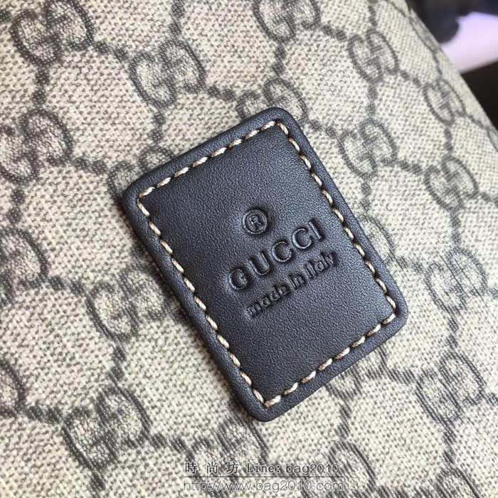 GUCCI 古馳男包 新款 854362 Gucci專用進口雙G防水料配頭層牛皮 中號 男士手提包